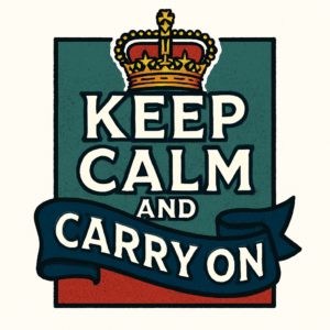 keep calm and carry on