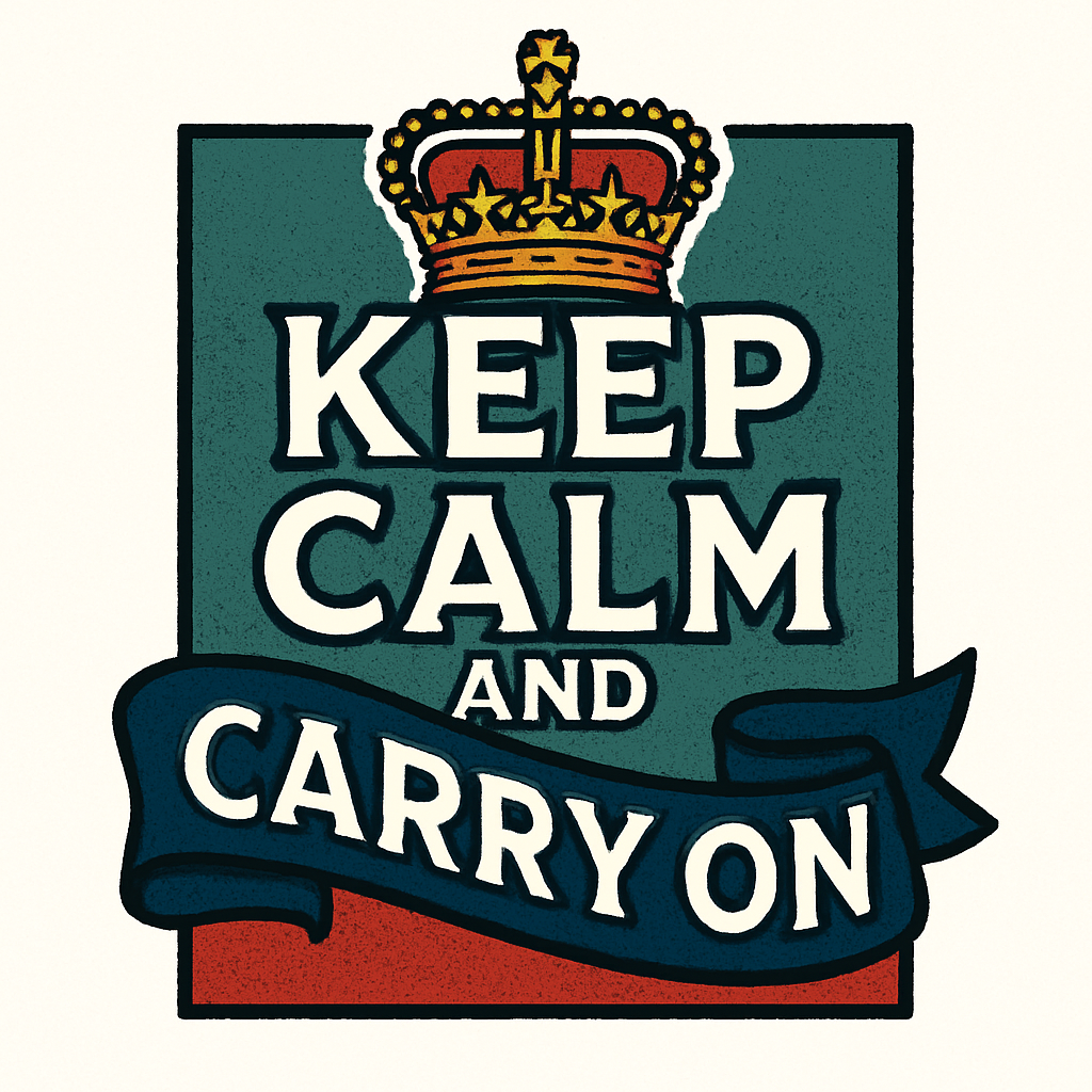 keep calm and carry on