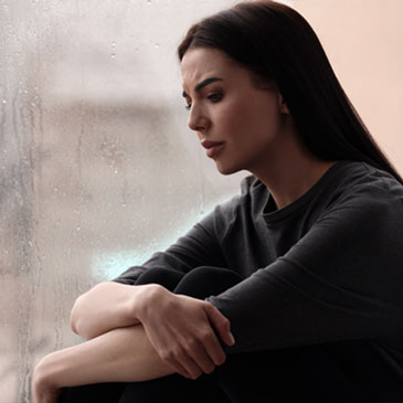 sad female verbal abuse victim