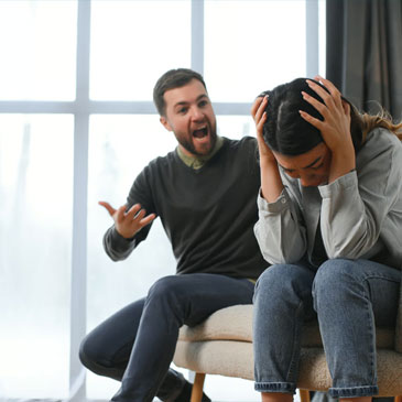 emilys husband yelling at her saying I don't abuse you